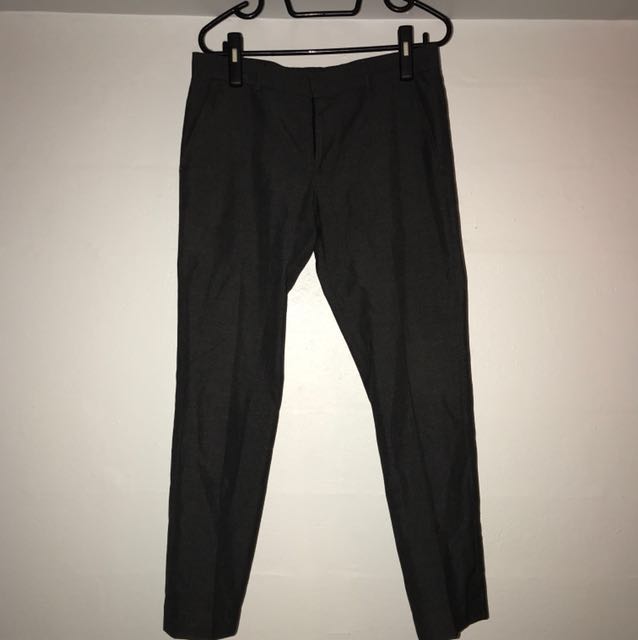 Topman charcoal grey formal pants (slim fit), Women's Fashion, Bottoms ...
