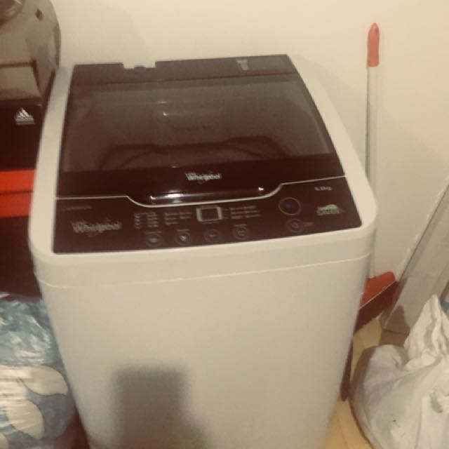 Whirlpool LSP680GR FULLY AUTOMATIC WASHER 6.8KG (Gray) black panel, TV