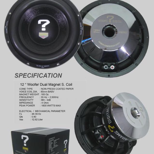 Woofer double coil double magnet cheap