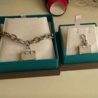Preloved : Authentic Morellato suitcase bracelet and pendant