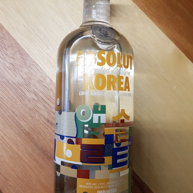 Absolut Vodka Korea Limited edition, Food & Drinks, Alcoholic Beverages