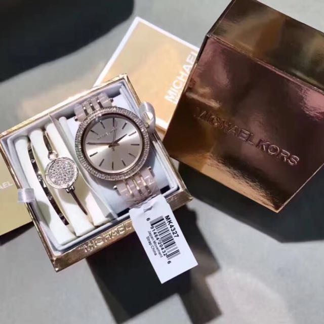 Michael Kors MK3746 Ritz Bracelet  Watch Gift Set In Silver  ASOS