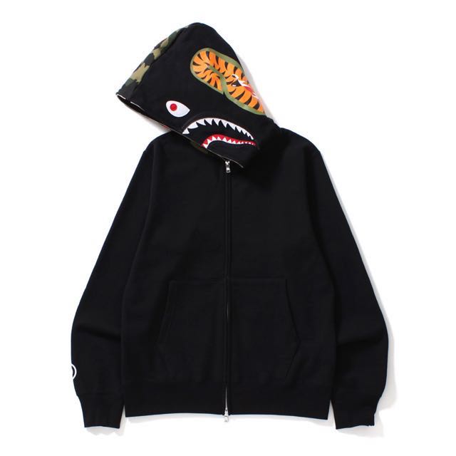 bape shark tiger hoodie