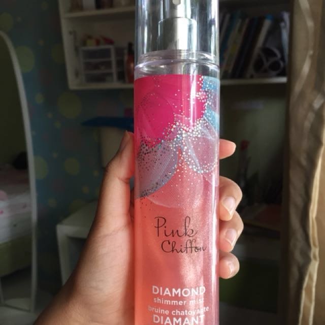 Bath Body Works Pink Chiffon Diamond Shimmer Body Mist
