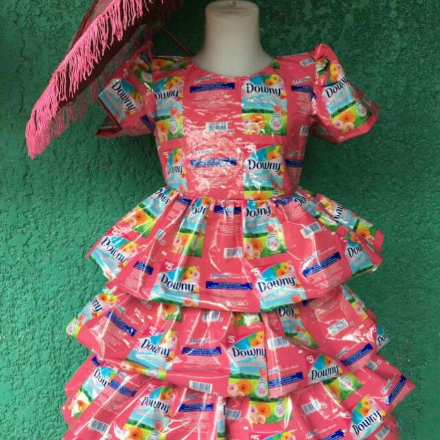 Costume for Recycled material - Pink Dress, Babies & Kids, Babies ...