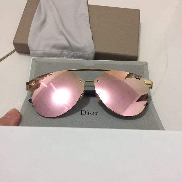 NEW DIOR TECHNOLOGIC 0XG9 Sunglasses White Black  Pink Mirror Lens  eBay