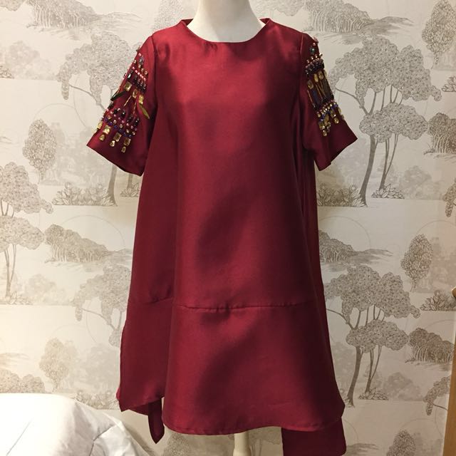 baby doll red dress