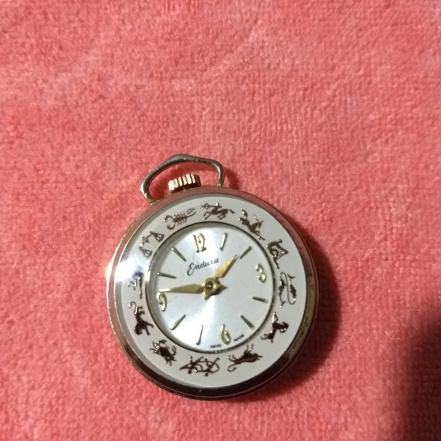 endura swiss made pocket watch