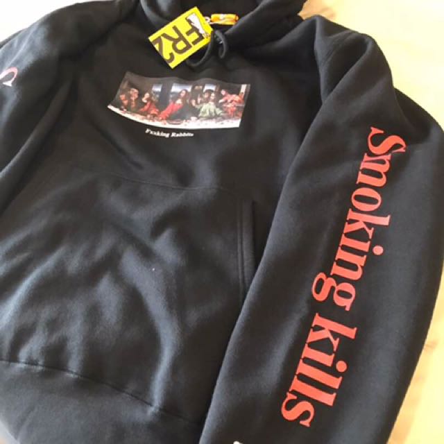 Fr2 Fucking Rabbit Smoking Kills Hoodie Men S Fashion Clothes Outerwear On Carousell