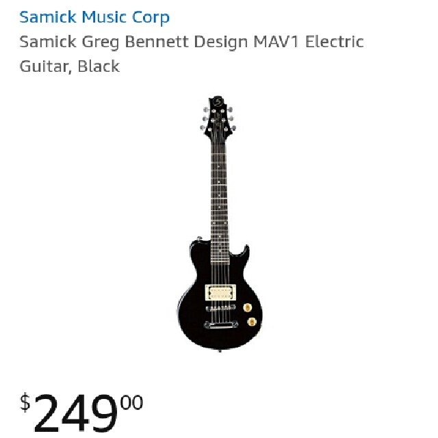 Greg Avion Mini Electric Guitar, Hobbies & Toys, Music & Media