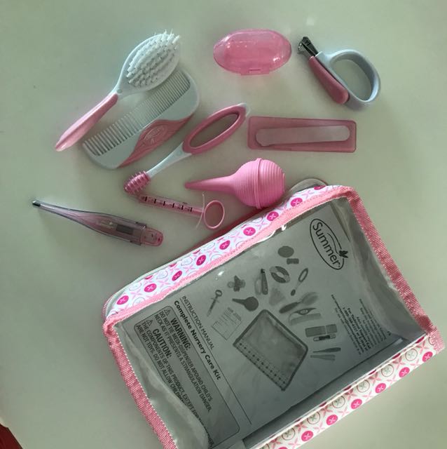 Grooming kit (Category: Baby Toiletries & Grooming) located in Kuala Lumpur. Submitted by choptsalad (Listing ID 140321069, Image 2). Description: Condition 9/10 Summer brand. Opened gift. Missing teether and pacifier only. Selling at low price to clear space. .