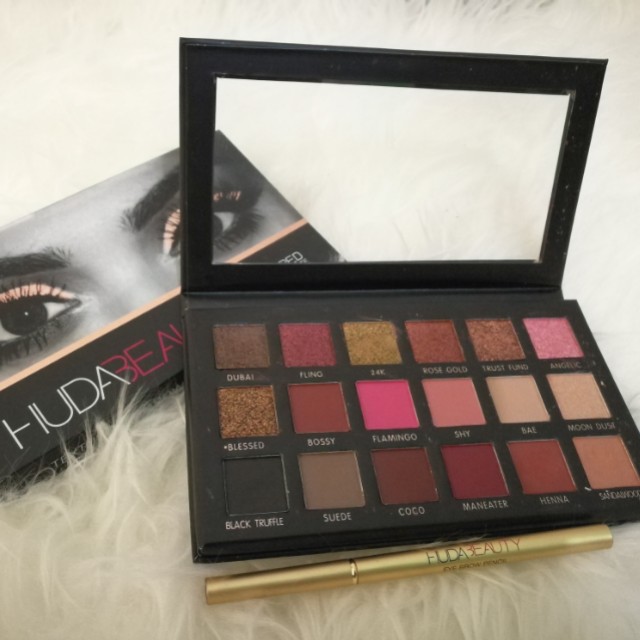 Huda beauty shadows palette rose gold edition, Beauty & Personal Care