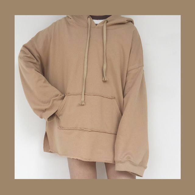 cream oversized hoodie