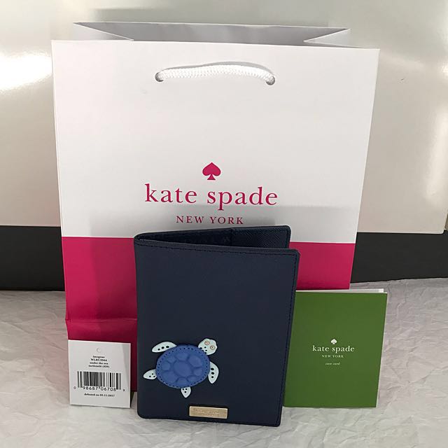 Kate Spade Imogene Under The Sea Turtle Passport Holder