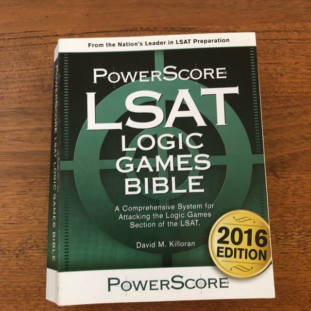 Lsat Powerscore Logic Games Bible 2016 Edition Textbooks On
