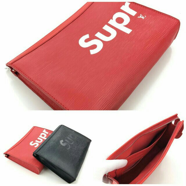 Lv supreme clearance clutch bag