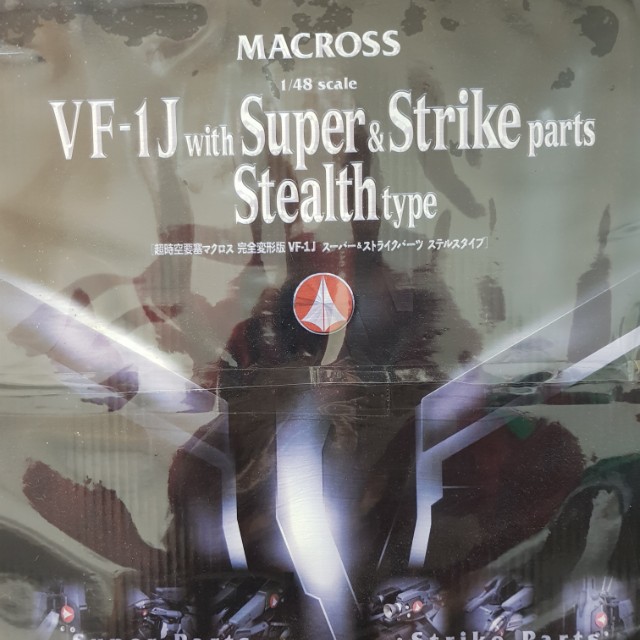 Macross Yamato 1/48 VF-1J Stealth with Fast Pack (Category: Gundam & Model Kits) located in Quezon City. Submitted by virg1 (Listing ID 140410225, Image 1). Description: Unapplied stickers. Transformed only for inspection, and kept in the box. This rare model/toy was never displayed..