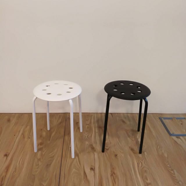 Marius Stool Black White Colour Available Furniture Tables Chairs On Carousell