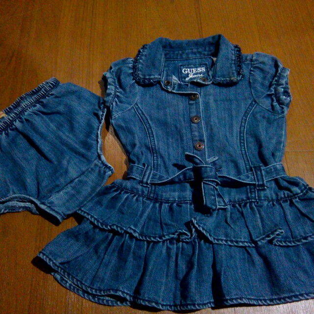 maong dress for kids
