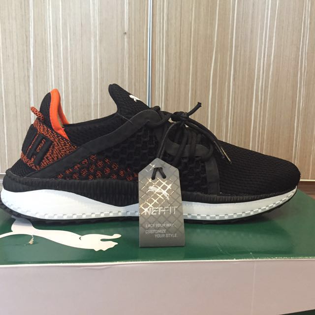 puma tsugi netfit black orange