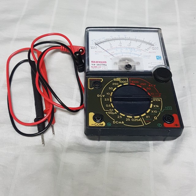 SUNWA Analog Multimeter Ohm Meter YX-360TRn, Furniture & Home Living ...