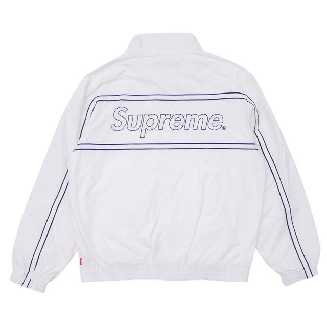 supreme piping track jacket