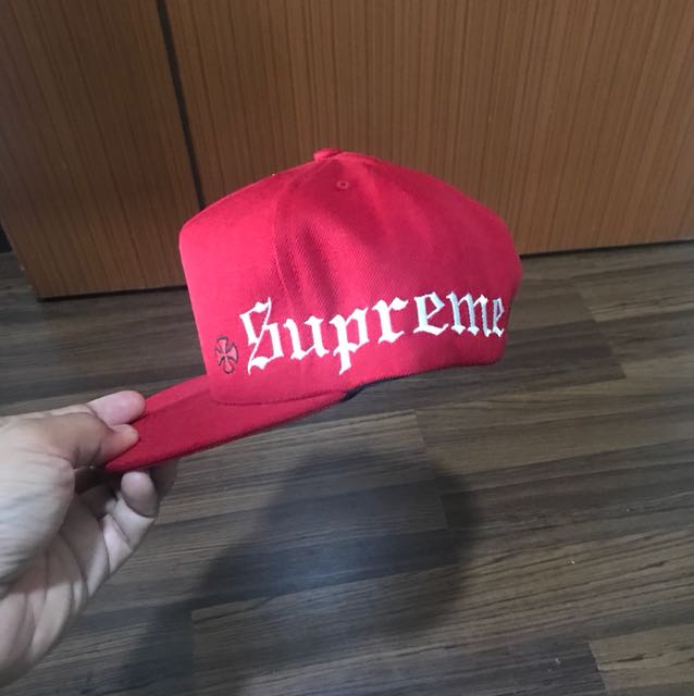 supreme snapback red