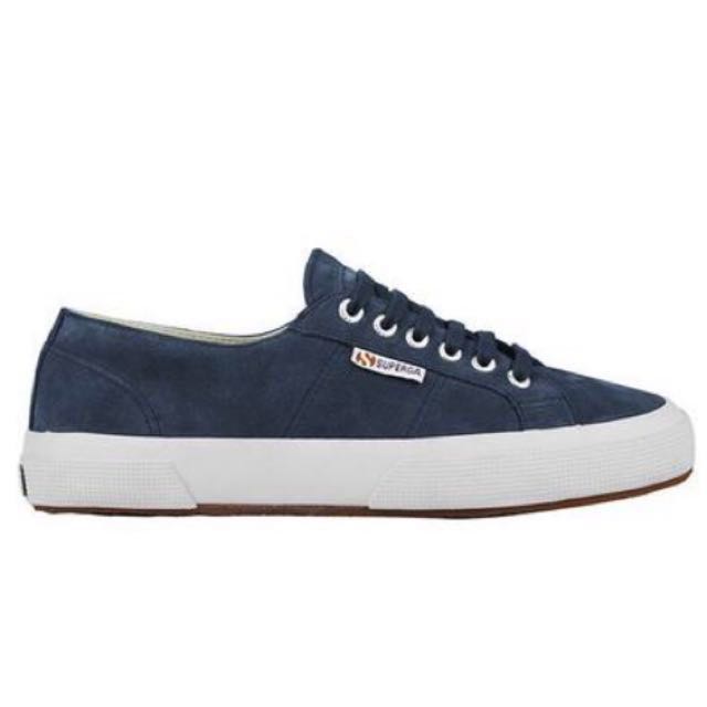 Unisex Superga 2750 Suede Blue Night Shadow Women S Fashion Shoes On Carousell