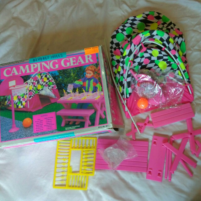 barbie camping gear