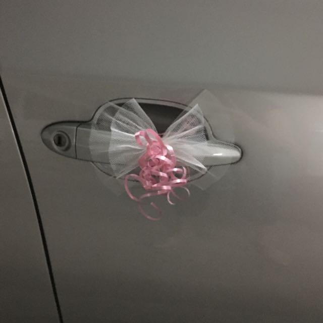 Wallpaper Car Door Tulle Ribbon Wedding Car Decor Bulletin Board HD