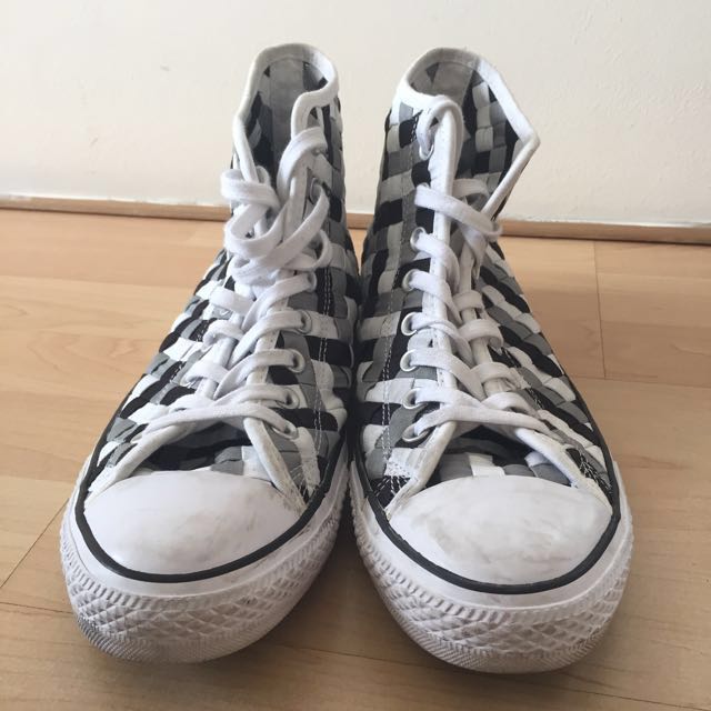 Checkered discount chuck taylors