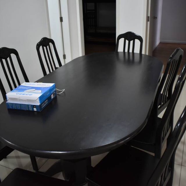 Dining Table + 8 Chairs, Furniture & Home Living, Furniture, Chairs on