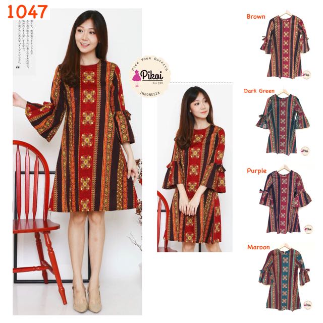  Dress  Batik  modern  Dress  boho gaun  pesta dress  pesta 