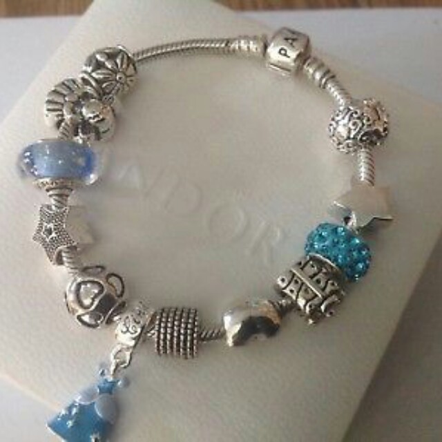 Genuine Pandora Charm Bracelet Disney Cinderella Theme Charms 19 Genuine Pandora Charm Bracelet Disney