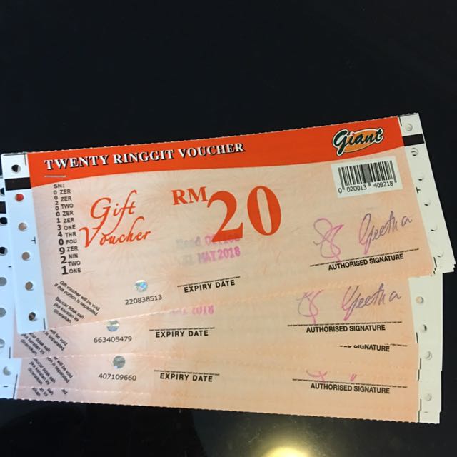Giant Cash Voucher, Tickets \u0026 Vouchers 