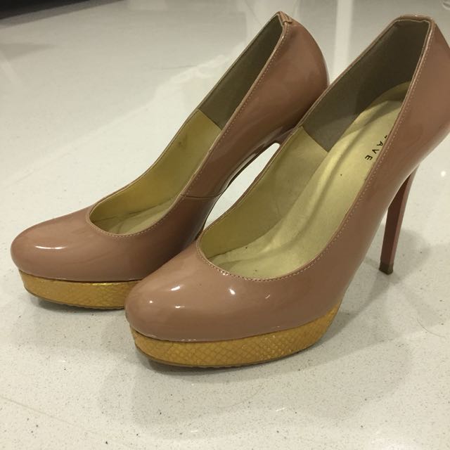 blush gold heels