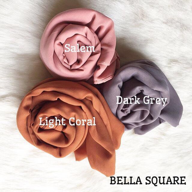 Hijab Bella Square Women S Fashion Women S Accessories On Carousell