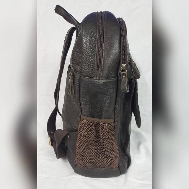 kickers leather backpack