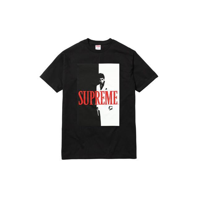 supreme scarface tee grey