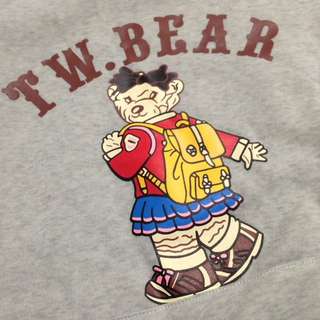 T.W BEAR 灰灰連帽T