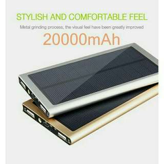 20000mah Slim Solar Powerbank