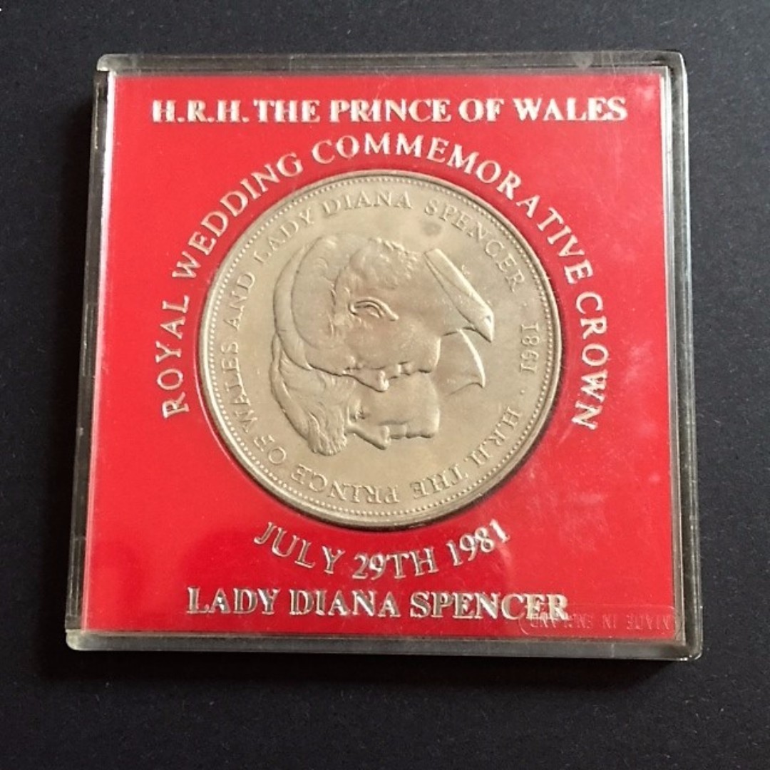 1981 Royal Wedding Commemorative Crown Coin Prince of Wales - Lady ...