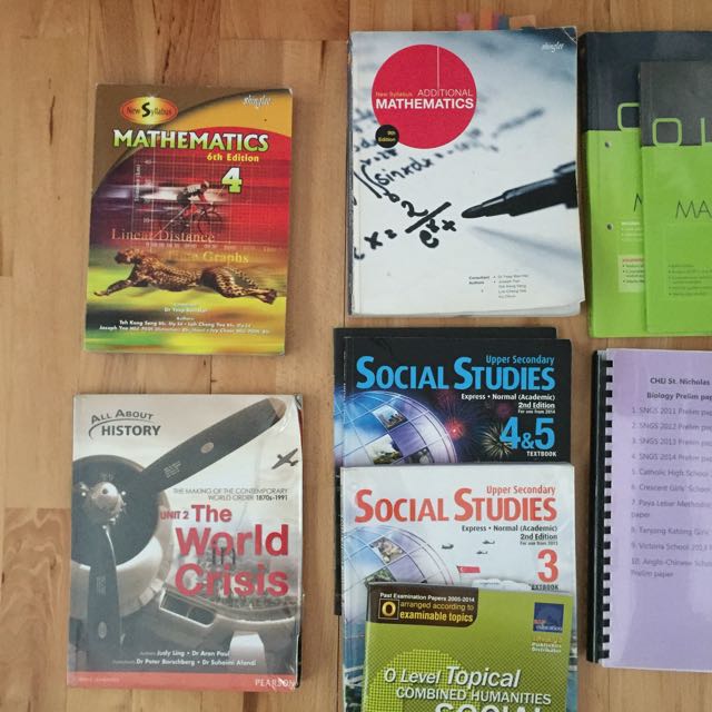 Assorted Secondary School Textbooks And Tys Hobbies And Toys Books And Magazines Textbooks On 8769