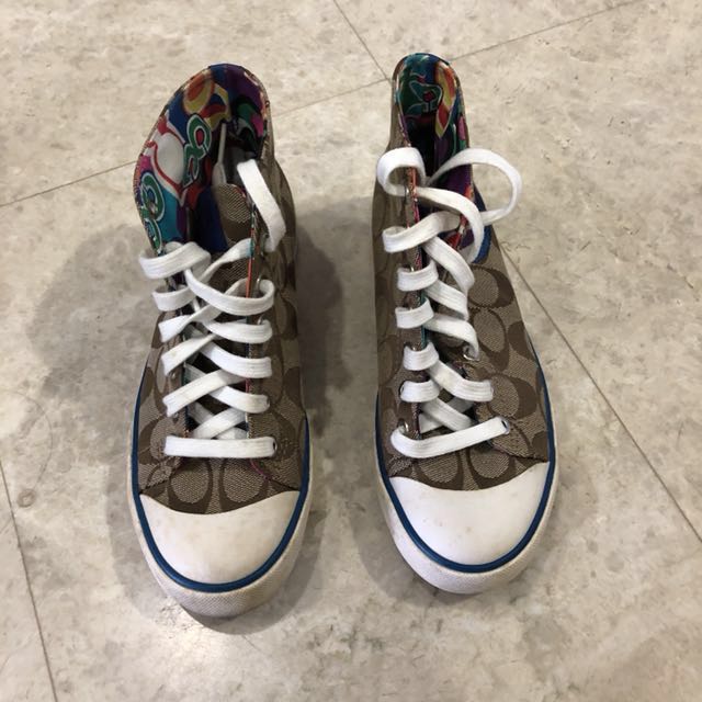 coach high sneakers