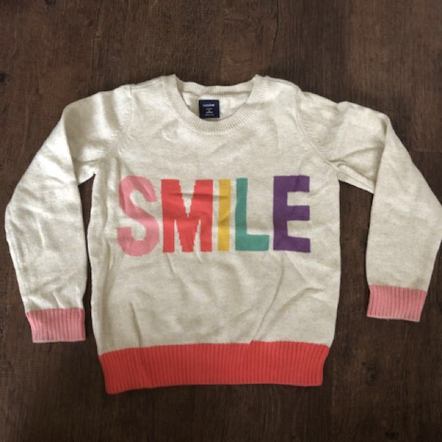 gap happy sweater