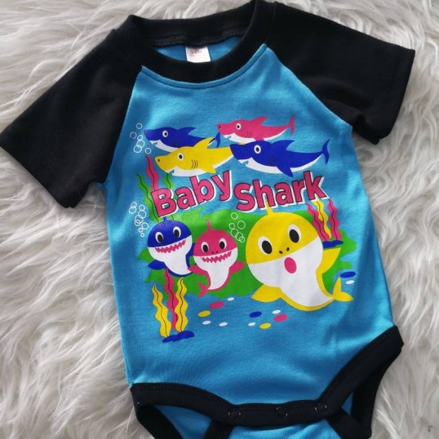 shark romper baby