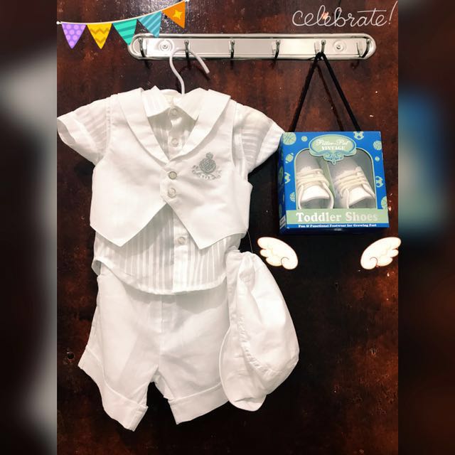periwinkle christening clothes