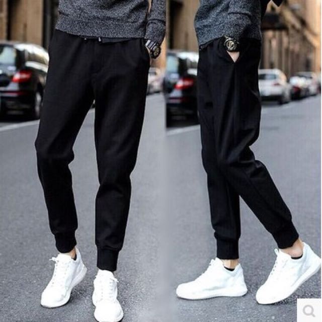 Black jogger pants outfit clearance