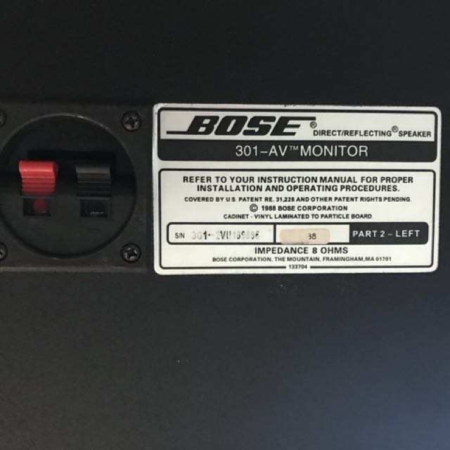 BOSE 301-AV Monitor, Audio, Soundbars, Speakers & Amplifiers on 