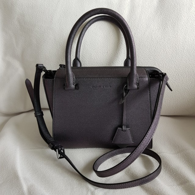 charles & keith trapeze bag